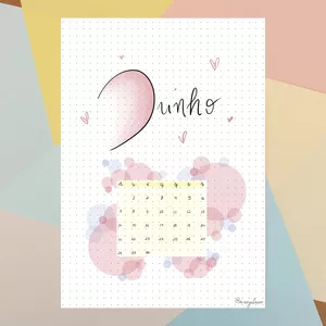 Imagem de capa para o Ebook Bullet Journal de Junho com o Tema "Dia dos Namorados" (para imprimir)