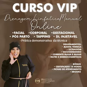 Imagem de Curso Online de Drenagem Linfática Completa criado por Tuanny Sampaio Estética Avançada na hotmart