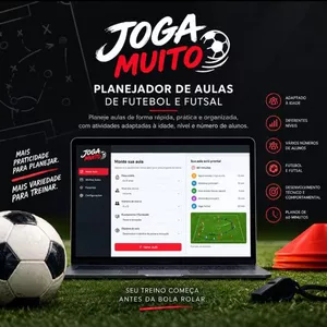 Imagem do curso Joga Muito — Planejador de Aulas de Futebol e Futsal