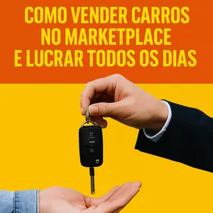 Imagem de capa para o Ebook Venda Rápido: Como Vender Carros no Marketplace e Lucrar Todos os Dias