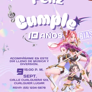 Imagen de portada para Curso online K-Pop Demon Hunter Invitación