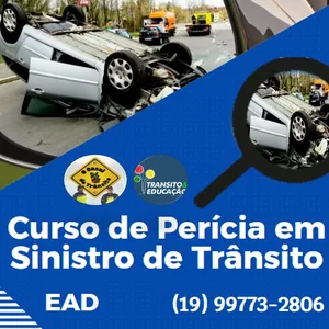 Imagem de capa para o Curso online Perícia em Sinistro de Trânsito