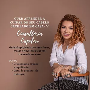 Imagem de capa para o Ebook Guia de como cuidar do Cabelo Cacheado em casa