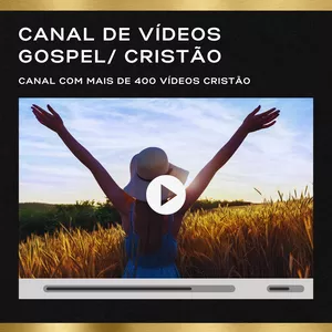 Imagem de capa para o Ebook Canal de Vídeos Gospel/ Cristão