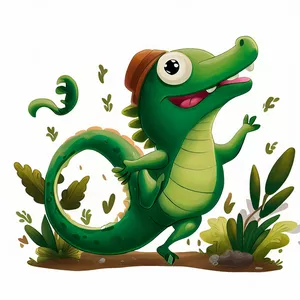 Imagem de capa para o Ebook E-book Larry, a Largatixa Dançante.