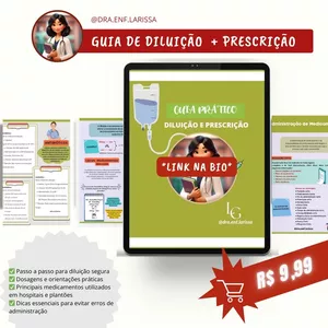 Imagem de capa para o Ebook 📢 Guia de Diluição e Prescrição de Medicamentos para Enfermagem