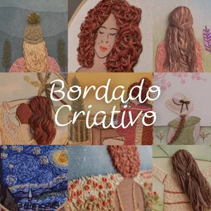 Imagem de capa para o Curso online Bordado Criativo