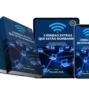 Imagem de capa para o Ebook 3 RENDAS EXTRAS QUE ESTÃO BOMBANDO - MARKETING DIGITAL
