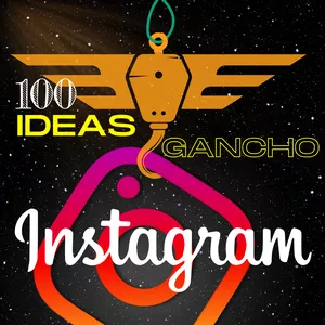 Imagen de portada para Ebook 100 Ideas Gancho Para Crear Contenido en INSTAGRAM