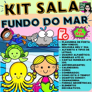 Imagem de capa para o Ebook KIT SALA FUNDO DO MAR