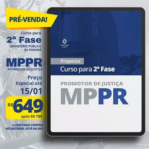Imagem do curso MPPR | 2ª fase - 2025/2026