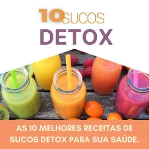 Imagem de capa para o Ebook 10 Sucos Detox