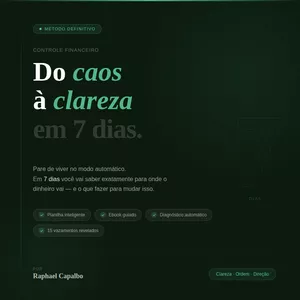 Imagem do curso Controle Financeiro (DEFINITIVO) em 7 Dias