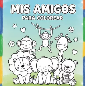 Imagen de portada para Ebook Mis Amigos para colorear 