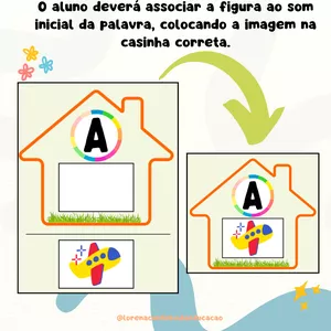 Imagem de capa para o Ebook RECURSO PEDAGÓGICO CASINHA DO ALFABETO PRONTO PARA IMPRIMIR