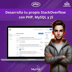 Imagen de portada para Curso online Desarrolla tu propio StackOverflow con PHP, MySQL y JS