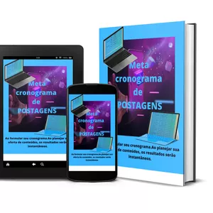 Imagem de capa para o Ebook META CRONOGRAMA DE POSTAGENS