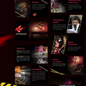 Imagem de capa para o Curso online Boate Kiss - Template de PowerPoint