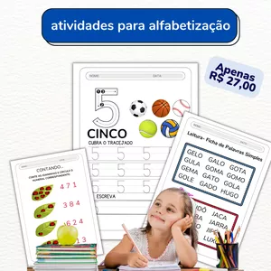 Imagem de capa para o Ebook Atividades para alfabetizar