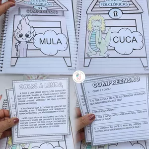 Imagem de capa para o Ebook Atividades de Folclore para o 3º Ano – Baú das Lendas