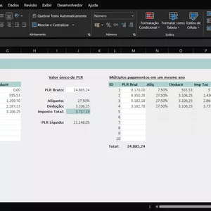 Imagem de capa para o Ebook Planilha de Cálculo de PLR