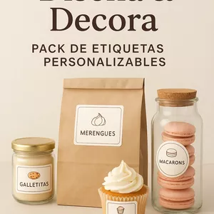 Imagen de portada para Ebook Diseña &amp; Decora – Pack de Etiquetas Personalizables
