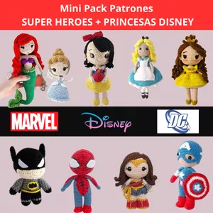 Imagen de portada para Ebook Mini Pack Super Heroes + Princesas Disney