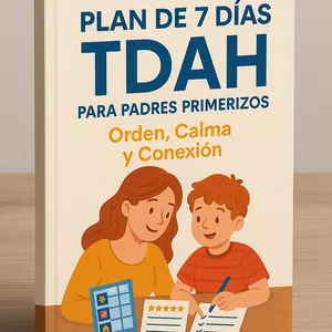 Imagen de portada para Ebook Plan de 7 días para padres con hijos con TDAH: Recupera la calma en casa