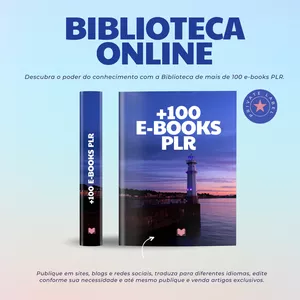 Imagem de capa para o Ebook Biblioteca 100+ e-books PLR
