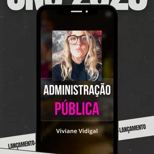 Imagem de capa para o Curso online ADMINISTRAÇÃO PÚBLICA- blocos 1 ao 7- CNU 2025