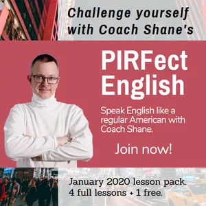 Cover image for Online course Coach Shane's PIRFect English - January 2020