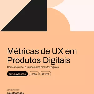 Imagem de capa para o Ebook Métricas de UX em Produtos Digitais