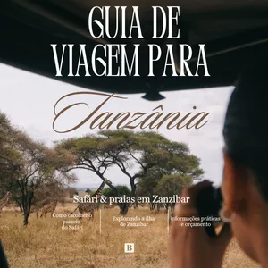 Imagem de capa para o Ebook Guia de Viagem para Tanzânia: Safári e Praia. Por @biancattravels