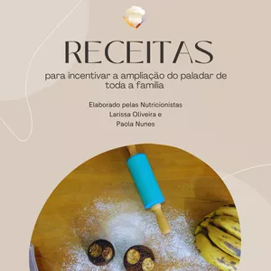 Imagem de capa para o Ebook E-book de receitas para ampliar o paladar de crianças com Seletividade Alimentar