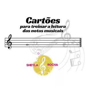 Imagem de capa para o Ebook Cartões para treinar a leitura das notas musicais