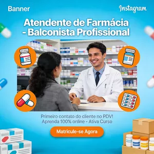 Imagem do curso Atendente de Farmácia
