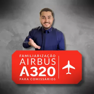 Imagem de Familiarização no Airbus A320 para comissários de voo. criado por Aviação Digital  na hotmart