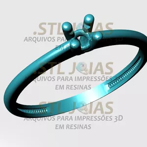 Imagem de capa para o Curso online ANEL SOLITÁRIO CRAVEJADO Arquivo para impressão 3D. Formato STL