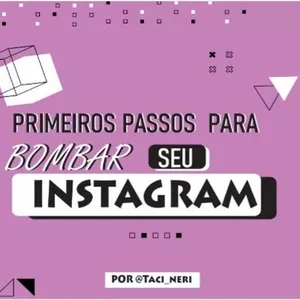 Imagem de capa para o Ebook Primeiros passos para Bombar no Instagram !