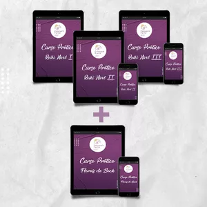 Imagem de capa para o Curso online Pacote Promocional Curso Reiki I a III + Curso Florais de Bach