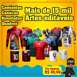 Imagem de capa para o Curso online Pacote com mais de 15 mil arte para sublimação 