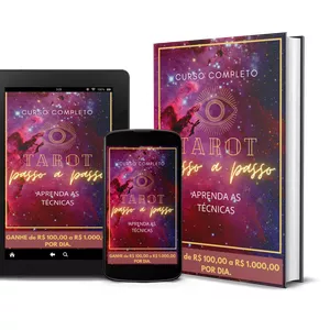 Imagem de capa para o Ebook EBOOK de TAROT completo e didático!