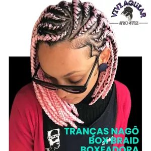 Imagem de capa para o Ebook Curso basico com passo a passo de tranças afro