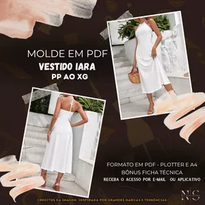 Imagem de capa para o Curso online ✨NS Molde em PDF - Vestido Iara ID 3574012 [PP ao XG]✨