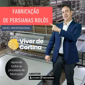 Imagem de capa para o Curso online Fabricação de Cortinas Persianas Rolô - Nível Profissional