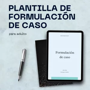 Imagen de portada para Ebook Plantilla editable para formular casos clínicos en adultos – Enfoque TCC