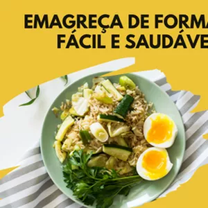 Imagem de capa para o Ebook Emagreça de Forma Fácil e Saudável