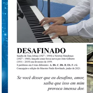 Imagem de capa para o Ebook PARTITURA de DESAFINADO