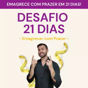 Imagem de capa para o Curso online Desafio 21 Dias - Emagrecer com Prazer