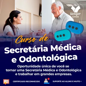 Imagem de Curso Secretária Médica e Odontológica criado por Venger Cursos na hotmart